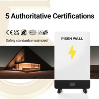 PISEN 36v Batterie Générateur Électrique Portable Système D'énergie Solaire 5kw avec Éoliennes