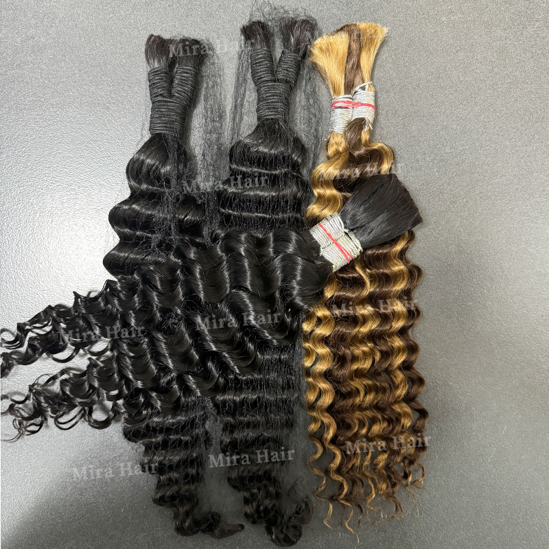 unprocessed braiding human hair extensions