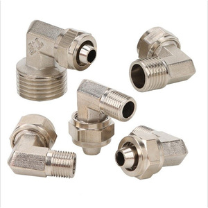 Liyuan Pneumatic Hose <b>Quick</b> Connect Fitting 8mm 6mm 10mm 12mm 16mm Right Angle Elbow Die Cast Metal <b>Connector</b> - Product Image 3