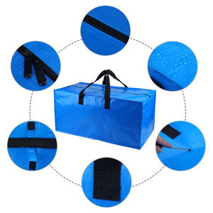 Bolsas de almacenamiento plegables y reutilizables con estampado personalizado, bolsa móvil tejida de Pp - Product Image 4