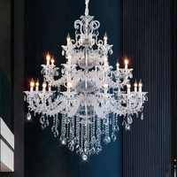 Lustre suspendu en cristal K9 de style européen pour salle à manger, salon, décoration de villa