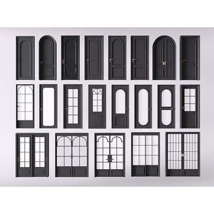 Porta Interna <span class=keywords><strong>in</strong></span> <span class=keywords><strong>Vetro</strong></span> e <span class=keywords><strong>Legno</strong></span> Massello, Stile Francese, Insonorizzata, per Ufficio, Camera da Letto, Villa - Product Image 1