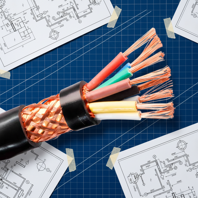 Yuehua Industrial Electrical Control Cable IP44 PVC Insulated Fireproof Jacket Oxygen Free Copper Conductor Factory Direct Price