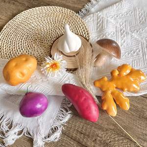 Exhibidores de Frutas y Verduras Premium: Exhibidores de Maíz, Zanahoria y Camote Artificiales Hechos a Mano al por Mayor - Product Image 4