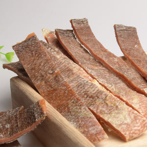 Directo de fábrica, piel de pescado seca al aire, tratamiento de dientes para perros ricos en aceite de pescado, bocadillo para perros, piel de pescado y carne de salmón - Product Image 3