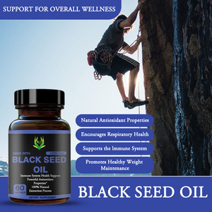 Cápsulas de Aceite de Semilla de Comino Negro de Alta Potencia, Apoyo al Bienestar y Salud Respiratoria, Nigella Sativa, Suministro Natural - Product Image 5