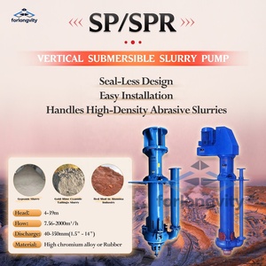Bomba de Lodos Vertical de Alta Personalización con Revestimiento de Goma Antiobstrucción para Lavado de Carbón y Lodos en Minería, Bombas Sumergibles SP y SPR - Product Image 2