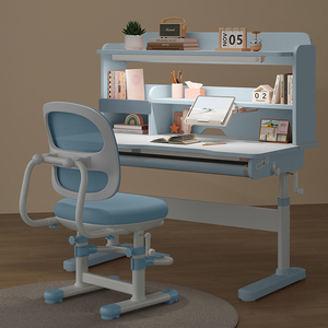 Tavolo da studio ergonomico per <span class=keywords><strong>bambini</strong></span> mobili per la casa Design intelligente Anti-gobbo per l'apprendimento dei <span class=keywords><strong>bambini</strong></span> scrivania e sedia con libreria - Product Image 4