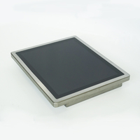 15 pouces IP65 scellé en acier inoxydable 304 cas écran tactile pc avec conception à panneau plat