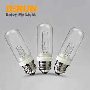 High Power 75W 120W 150W 250W 120V 220V WarmWhite 2800K E27 Clear Frosted Glass JDD Halogen Lamp、HAL-JDD