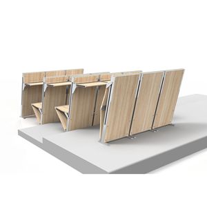 Conjunto de Mesas y Sillas Escolares de Aleación de Aluminio Desmontables para Aulas y Salas de Conferencias - Product Image 3