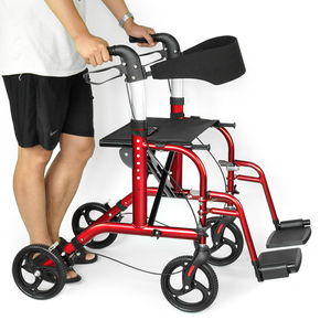 BQ1001A Disabled <strong>Walking</strong> <strong>Frames</strong> 4 Wheels Rollator Walker with <strong>Seat</strong> - Product Image 3