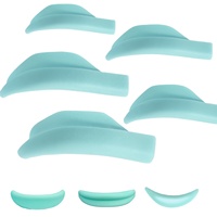 Coussin de rehaussement des cils Mega L Curl, tige de permanente pour cils, rouleau de lamination et de teinture des cils, 5 tailles de coussin pour tous les yeux, rehaussement rapide des cils