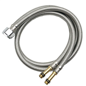 Manguera flexible trenzada de acero inoxidable 304, 1,6 MPa, para grifo, suministro de agua, lavabo de cocina, agua fría y caliente - Product Image 2