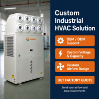 Climatiseur industriel sur mesure OEM à marque privée, 8 jets, 46,5 kW, pour grandes usines et ateliers
