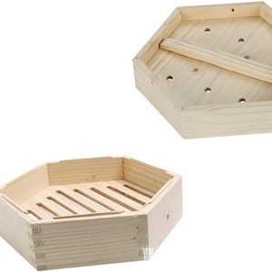 Nuevo vaporizador de madera, forma hexagonal, vaporizador de bambú, estilo antiguo, caja para sushi. - Product Image 5