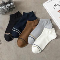 Chaussettes décontractées en coton pour hommes, légères, élastiques, anti-odeur, pour le quotidien et les affaires, vente en gros, personnalisables