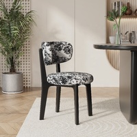 Chaise de salle à manger rembourrée moderne, chaise de salle à manger nordique en bouclette, chaise de restaurant en bois massif, mobilier de salle à manger contemporain de luxe
