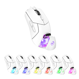 Tốt nhất có thể sạc lại ba-chế độ 2.4G không dây + màu xanh răng Chuột 4000DPI bảy màu đèn nền trò chơi Chuột 7D Ergonomic Chuột - Product Image 4