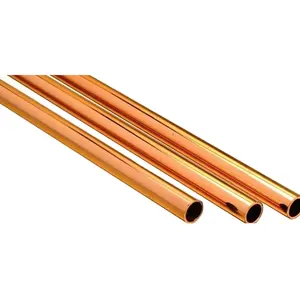 Factory sales flexible seamless round shape 12 inch heat insulated copper tubing/copper tube/copper pipe