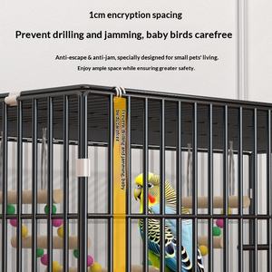 Jaulas Plegables <span class=keywords><strong>para</strong></span> Periquitos y Cacatúas al por Mayor, Villas Metálicas Portátiles <span class=keywords><strong>para</strong></span> Pájaros con Comedero y Caja de Cría - Product Image 4