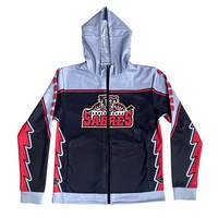 Produsen Pakaian Custom Jaket Hoodie Pria Berkualitas Tinggi dengan Ritsleting Depan Penuh dan Tanpa Desain