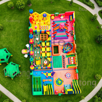 Huatong PVC Château gonflable commercial pour enfants Aire de jeux gonflable Trampoline Thème Parc d'attractions Grand parc gonflable