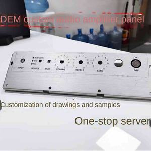 Châssis en tôle d'aluminium usinée CNC pour amplificateur audio, avec impression sérigraphique oxyde, vente en gros usine de Dongguan - Product Image 4
