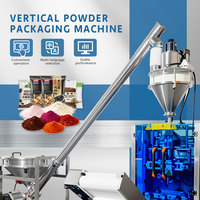 Máquina Empacadora Vertical Automática para Bolsas de Plástico/Papel con Motor y Etiquetadora para Harina y Alimentos de 10-25 kg