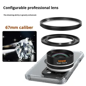 เลนส์มือถือรุ่นใหม่ปี 2026 ขายส่งจากโรงงาน เลนส์มาโคร 90 มม. รุ่นอัปเกรด อุปกรณ์ถ่ายภาพ พร้อมฟิลเตอร์ 67 มม. สำหรับ iPhone - Product Image 3