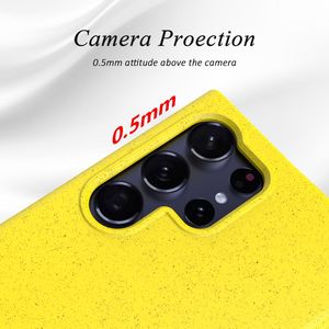 Coque de téléphone magnétique en paille de blé pour Samsung S24 housse mate en TPU souple Ultra écologique pour Galaxy S25 S23 Plus S22 <span class=keywords><strong>S21FE</strong></span> - Product Image 4