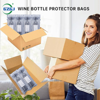 Protecteur mailer wrap film protection bulle bouteille de vin matériaux d'emballage gonflables colonne d'air coussin sac
