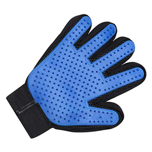 Gants de toilettage 2-en-1 en silicone pour animaux de compagnie : éliminateur de poils à cinq doigts, brosse de nettoyage et de bain pour chats – Vente chaude - Product Image 1