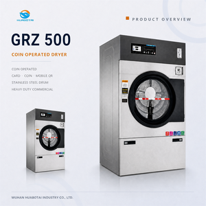 Asciugatrice a gettoni e a scheda da 25 kg con riscaldamento a gas, per lavanderie self-service, con tamburo stampato e albero di supporto - Product Image 1