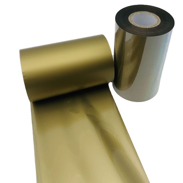 Gold / Metallic Gold Washable Thermal Resin Barcode Ribbons