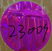 Sachets d'emballage découpés anti-odeur, formes exotiques, pochettes irisées à fermeture éclair, fabricant de sachets scellés à chaud effet laser arc-en-ciel pour bonbons