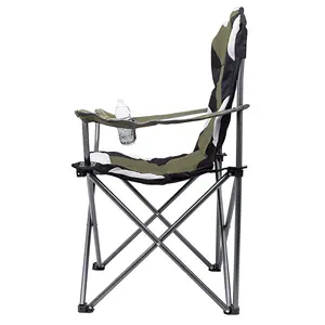 Chaise de pêche pliable avec sac isotherme, glacière, chaise pour les voyages en famille, la randonnée, la pêche/