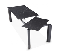 Table à manger Modèle italien 2021 Table à manger dans le mobilier de salle à manger Table à manger extensible en dalle de céramique