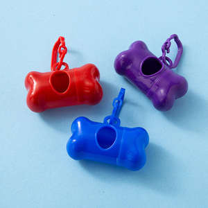 Dispensador de Bolsas para Excremento de Mascotas, Portátil, en Forma de Hueso, Multicolor, de Boca Plana, Ecológico, de Silicona, Recogida Automática de Bolsas, Fácil Acceso - Product Image 6