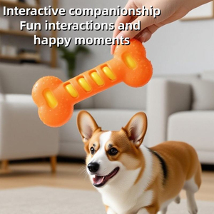 Pet Accessories Dog Product Top Seller New Arrival Rubber Dachshund Bone Shape Squeaky Dog Chew <b>Toy</b> for Aggressive Chewers - Product Image 4