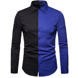 <span class=keywords><strong>Camicia</strong></span> in Flanella da <span class=keywords><strong>Uomo</strong></span> Taglie Forti, Manica Lunga, Cotone, <span class=keywords><strong>Slim</strong></span> Fit, Metà Nera Metà <span class=keywords><strong>Bianca</strong></span>, Bicolore - Product Image 6
