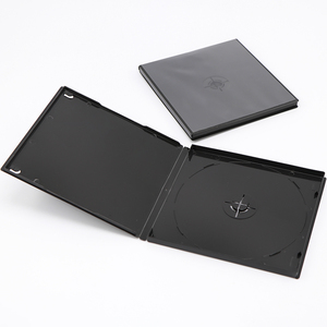 Boîtes de rangement CD/DVD carrées SUNSHING Slim en polypropylène transparent pour 1 disque, 5/9/10 mm, emballage média durable, capacité 2 CD - Product Image 4