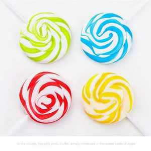 Vente en gros de bonbons durs personnalisés en vrac, sucettes arc-en-ciel colorées, grandes sucettes colorées - Product Image 2