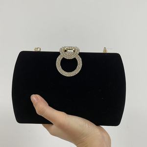 <span class=keywords><strong>Pochette</strong></span> de Soirée en Velours de Luxe pour <span class=keywords><strong>Femme</strong></span> avec Chaîne, Sacs à Main de Dîner en Cristal, Sacs de Soirée Tendance Noirs pour <span class=keywords><strong>Femme</strong></span>, Vente en Gros - Product Image 5