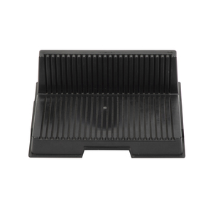 Étagère de stockage de circuits imprimés ESD en matériau PP conducteur antistatique durable pour salle blanche, 25 emplacements, 1 niveau, longueur 435 mm - Product Image 3