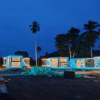 Petite maison moderne entièrement meublée Maison modulaire conteneur capsule avec grand espace