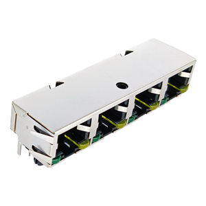 Connecteur RJ45 modulaire à montage en surface série RJSAE, 2*4 ports, 8p, <span class=keywords><strong>double</strong></span> face, séparateur RJ45 avec LED empilable - Product Image 4