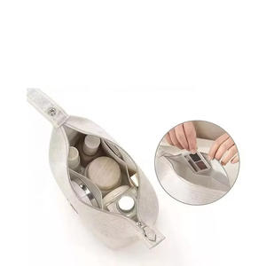 Bolsa de Maquillaje de Lona Natural Personalizada con su Logotipo, Bolsa de Cosméticos Reutilizable, Duradera, de Viaje, de Algodón, Cáñamo y Yute, al por Mayor - Product Image 5