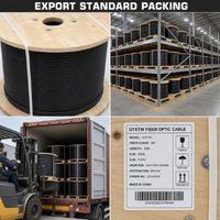 Câble à fibres optiques ADSS GYXTW 2-12 cœurs monomode OM1-OM4 de qualité télécoms pour utilisation en conduit intérieur -40~+70°C pour tube rigide