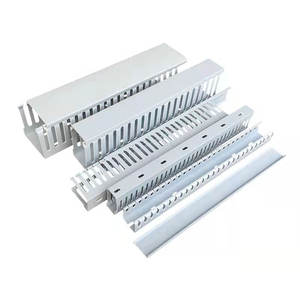 תעלת כבלים מחורצת מ-<span class=keywords><strong>PVC</strong></span> 50x30 50x50 אורך 2 מטר - טמפרטורת עבודה 20-60 מעלות צלזיוס - Product Image 3